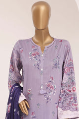Sada Bahar Stitched 3 Piece Printed Lawn Vol-10 Suit-PR-1124-PURPLE