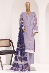 Sada Bahar Stitched 3 Piece Printed Lawn Vol-10 Suit-PR-1124-PURPLE