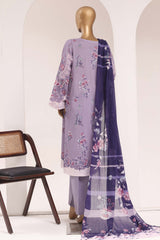 Sada Bahar Stitched 3 Piece Printed Lawn Vol-10 Suit-PR-1124-PURPLE