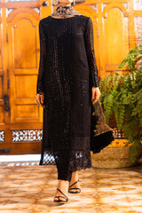 Azure Luxe Unstitched 3 Piece Emb Formal Collecton-AS-116-Onyx Dove