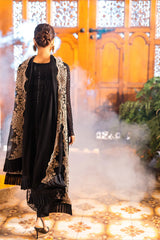 Azure Luxe Unstitched 3 Piece Emb Formal Collecton-AS-116-Onyx Dove