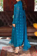 Azure Luxe Unstitched 3 Piece Emb Formal Collecton-AS-118-Gilded Sea