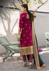 Asim Jofa Mera Haseen Jora - RTW Ajjh-10 Embroidered Raw Silk 3 Pcs