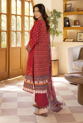 Zarwisha By Humdum Unstitched 3 Piece Digital Printed Emb Lawn Collection'2025-D-04