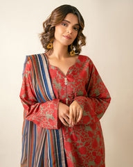 Ayla Studio Striped Allore-Dupatta