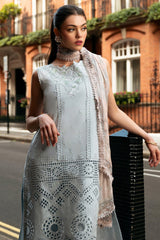 Hemline Odyssey By Mushq Unstitched 3 Piece Luxury Emb Lawn Suit-HMC-11-Nightingale Noir
