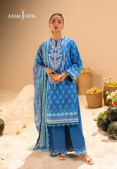 Rhapsody By Asim Jofa Unstitched 3 Piece Summer Suit Ajubu-24