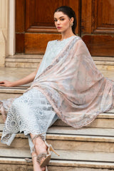 Hemline Odyssey By Mushq Unstitched 3 Piece Luxury Emb Lawn Suit-HMC-11-Nightingale Noir