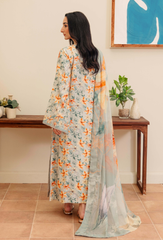 Miral By Humdum Unstitched 3 Piece Digital Printed Viscose Winter Suit-D01