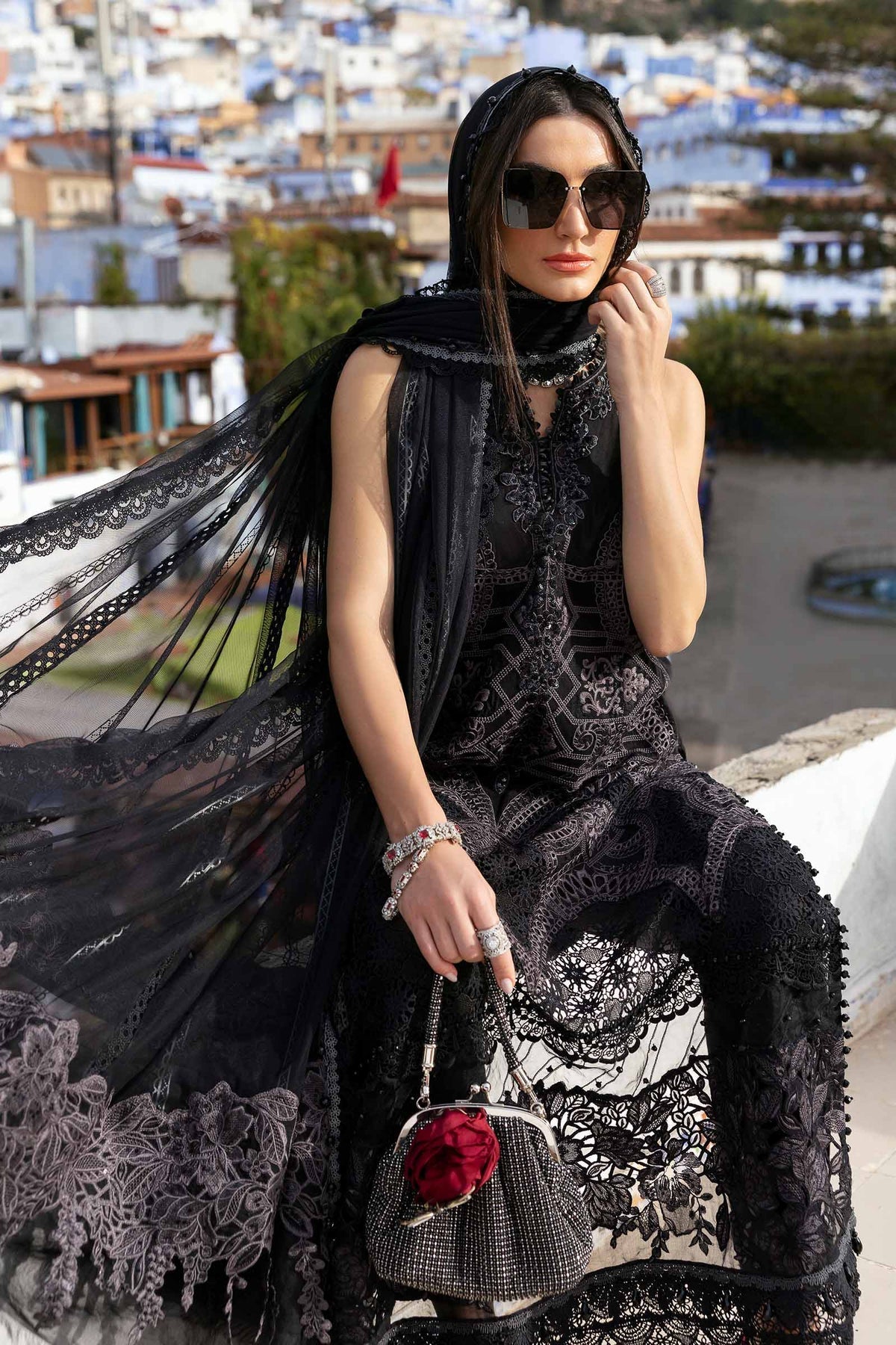 Voyage A'Luxe By Maria B Unstitched 3 Piece Lawn Collection'2025-ML-2512-B