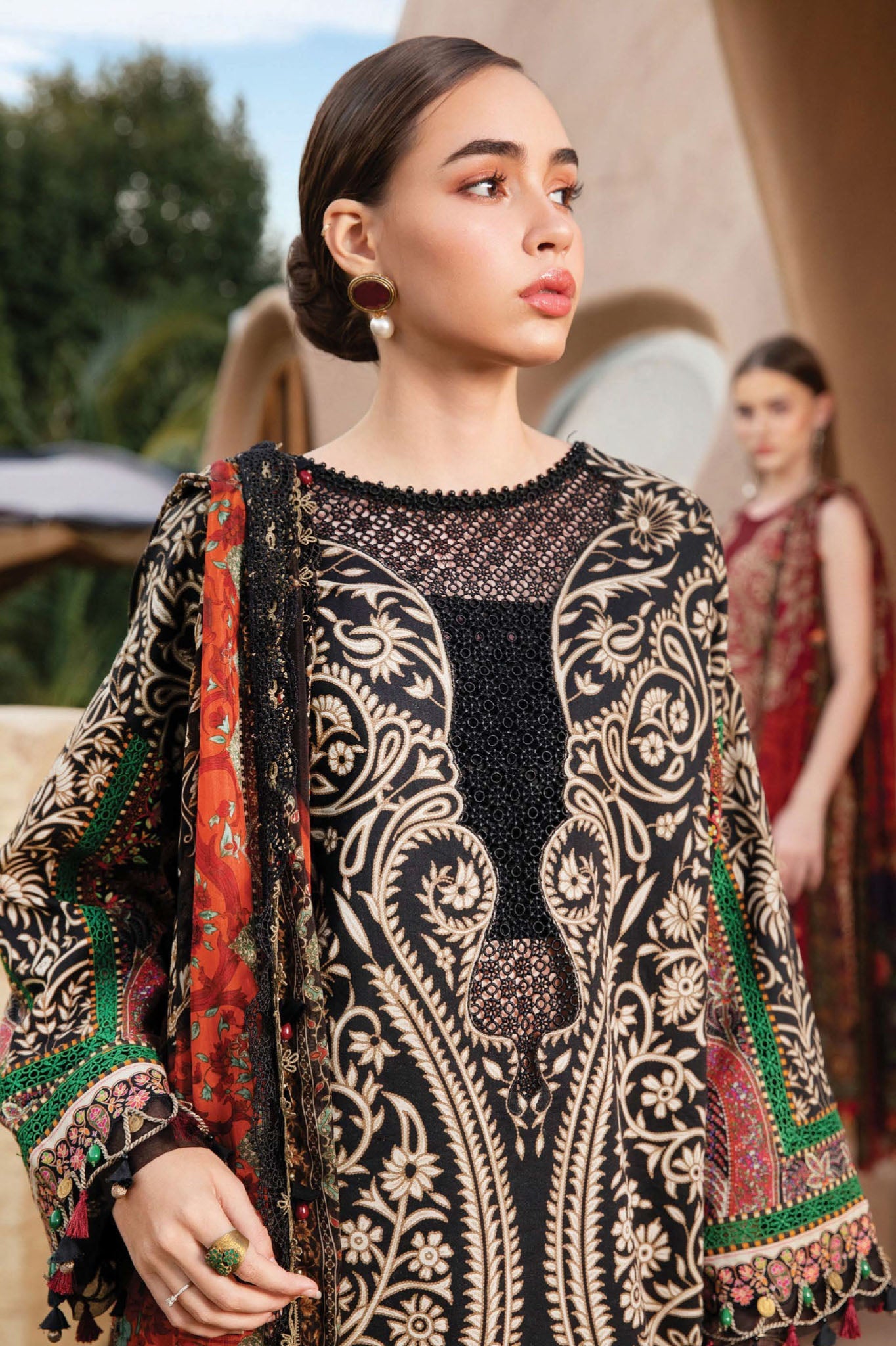 M.Prints By Maria B Unstitched 3 Piece Spring Summer Collection'2025-12-B