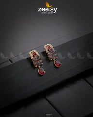 Sunflower Earrings Red - Zeesy Jewellery