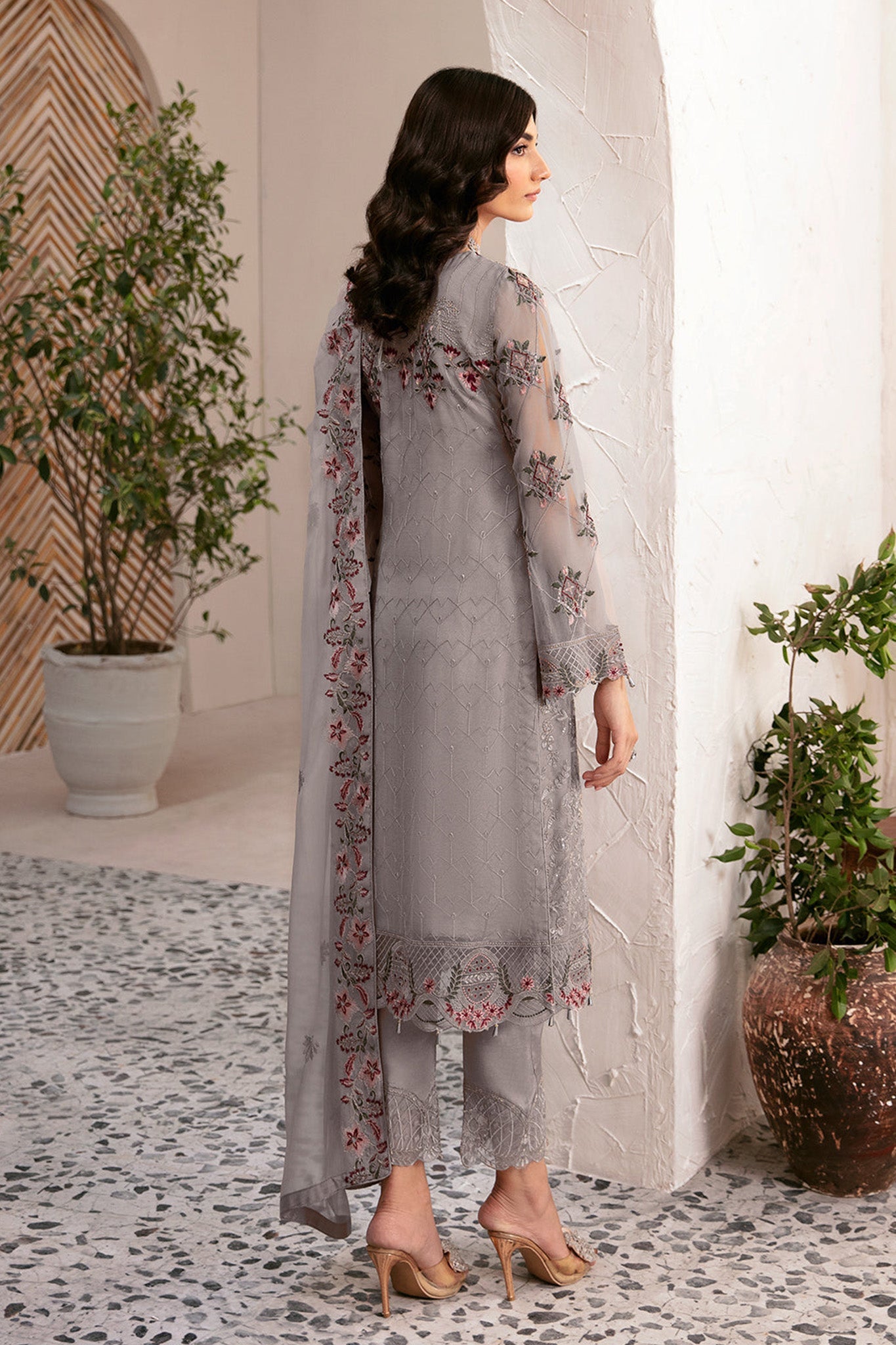 Rangoon By Ramsha Unstitched 3 Piece Luxury Emb Chiffon Vol-12 Collection'2024-D-1210