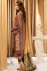 Zarki's by Riaz Arts Unstitched 3 Piece Printed Kundan Sateen Suit-KS-12