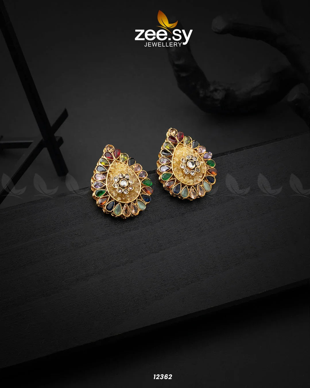 Slate Crush Earrings Yellow - Zeesy Jewellery