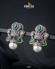 Pearl Drop Tops Golden Green - Zeesy Jewellery
