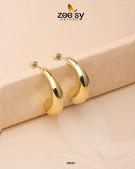 Elysian Earrings Golden - Zeesy Jewellery