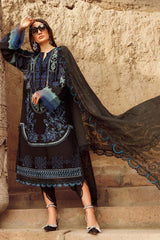 Voyage A Luxe by Maria B Unstitched 3 Piece Luxury Eid Lawn Suit-MVL-12-B