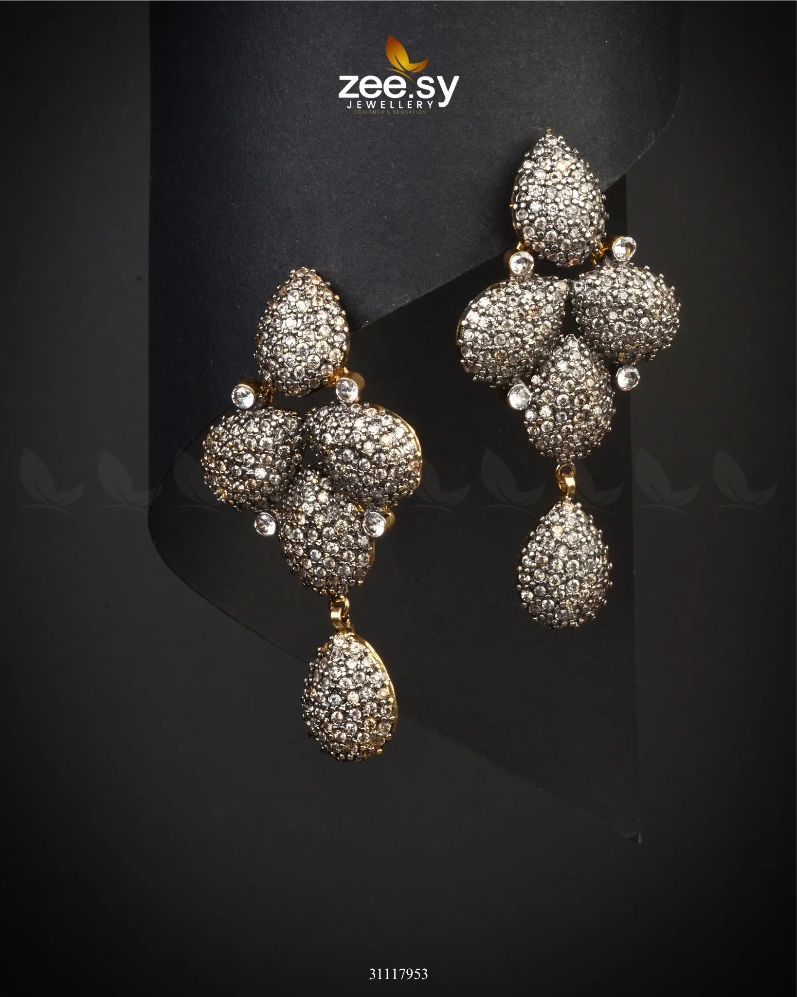 Reef Earrings Champagne - Zeesy Jewellery