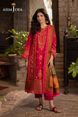 Asim Jofa Unstitched 3 Piece Winter Suit-AJUW-12