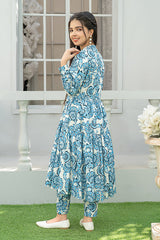 Mahroo Stitched 2 Piece Maxi Summer Collection'2025-T-FRK-002