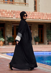 Abaya.Pk Black Stripes Abaya | Velora