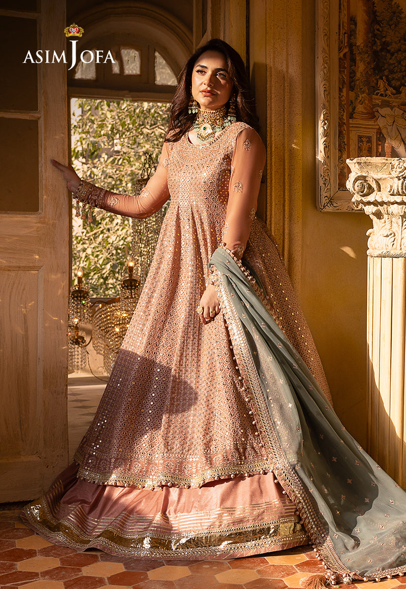 Asim Jofa Designers Limited Edition Ajnbd-03 Embroidered Chiffon 3 Pcs