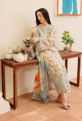 Miral By Humdum Unstitched 3 Piece Digital Printed Viscose Winter Suit-D01