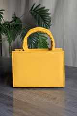 Fineur Mini Handbag Cubi - Mustard