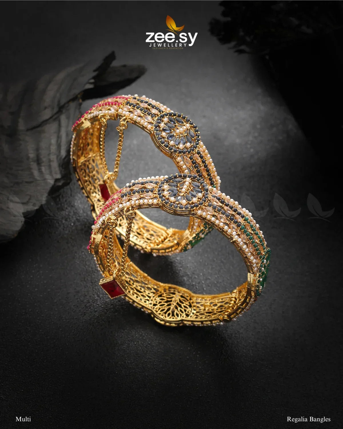 Regalia Bangles Multi - Zeesy Jewellery