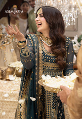 Asim Jofa Shehnai Festive Ajsh-18 Embroidered Chiffon 3 Pcs