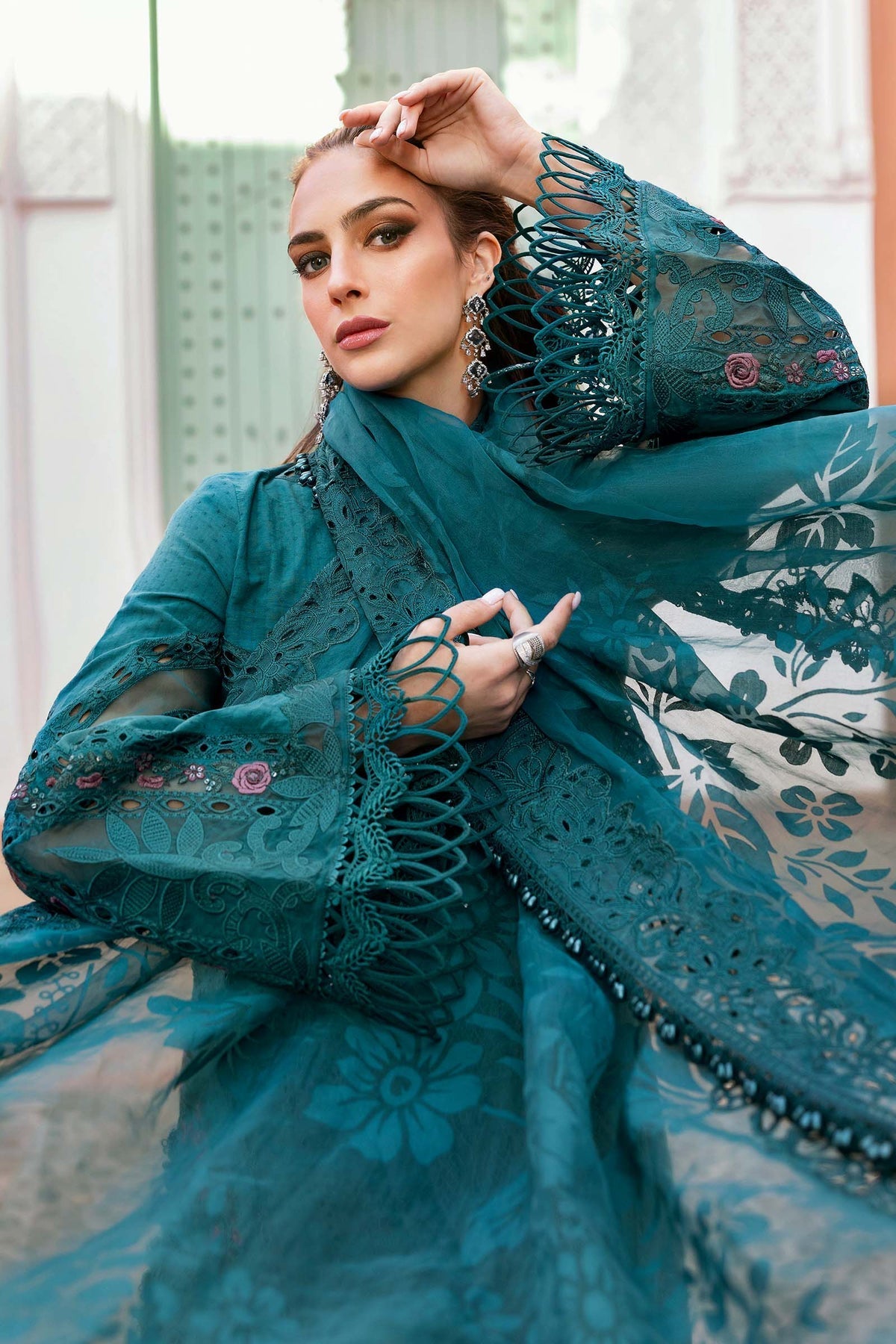 Voyage A'Luxe By Maria B Unstitched 3 Piece Lawn Collection'2025-ML-2513-B
