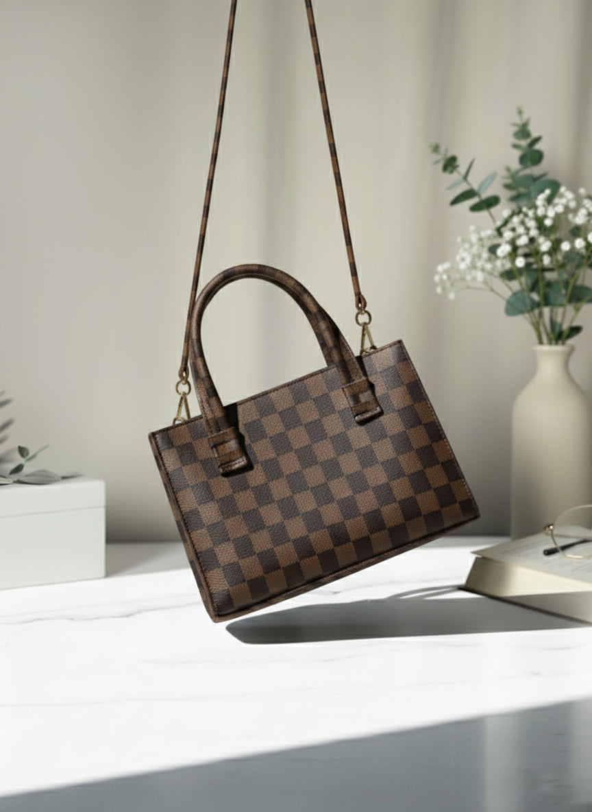 Checkered Style Handbag Design for women 2026