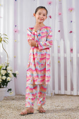 Sprinkles Stitched 2 Piece Summer Luxury Lawn Kids Collection'2025-Floral Splash -  2 Pcs Set - Luxury Lawn