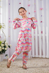 Sprinkles Stitched 2 Piece Summer Luxury Lawn Kids Collection'2025-Floral Splash -  2 Pcs Set - Luxury Lawn