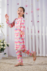 Sprinkles Stitched 2 Piece Summer Luxury Lawn Kids Collection'2025-Floral Splash -  2 Pcs Set - Luxury Lawn