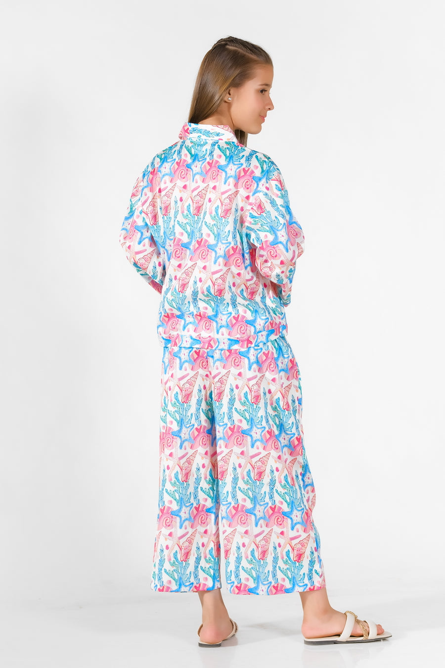 Sprinkles Stitched 2 Piece Summer Luxury Lawn Kids Collection'2025-Seashore - 2 Pcs Set - Luxury Lawn