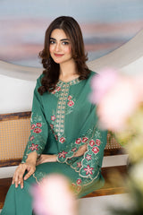 Tiraz Stitched 2 Piece Summer Suit-Zebaish