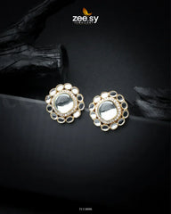 Zewar Earrings White - Zeesy Jewellery