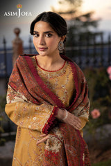 Asim Jofa Unstitched 3 Piece Winter Suit-AJUW-13