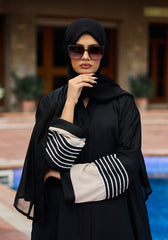 Abaya.Pk Black Stripes Abaya | Velora
