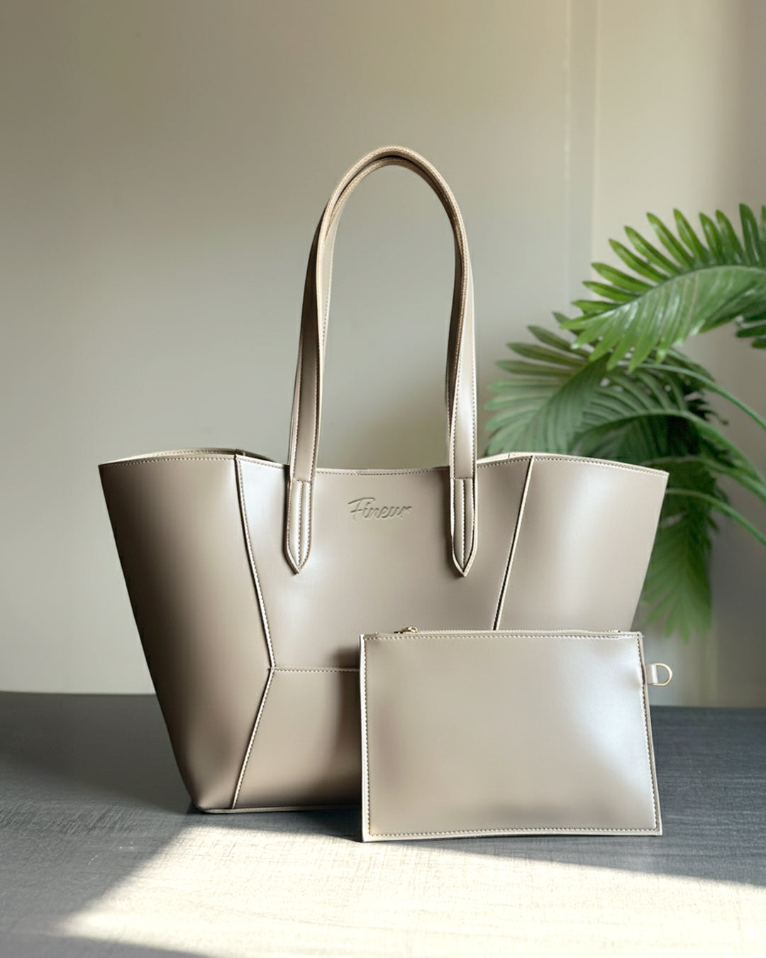 Polene paris inspired tote and pouch | Original Trendy and viral purse Fineur 2026 with affordable