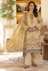 Zarwisha By Humdum Unstitched 3 Piece Digital Printed Emb Lawn Collection'2025-D-10