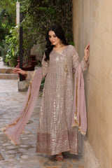 Manahils Stitched Formals Kurti 122-Divine- Lilac