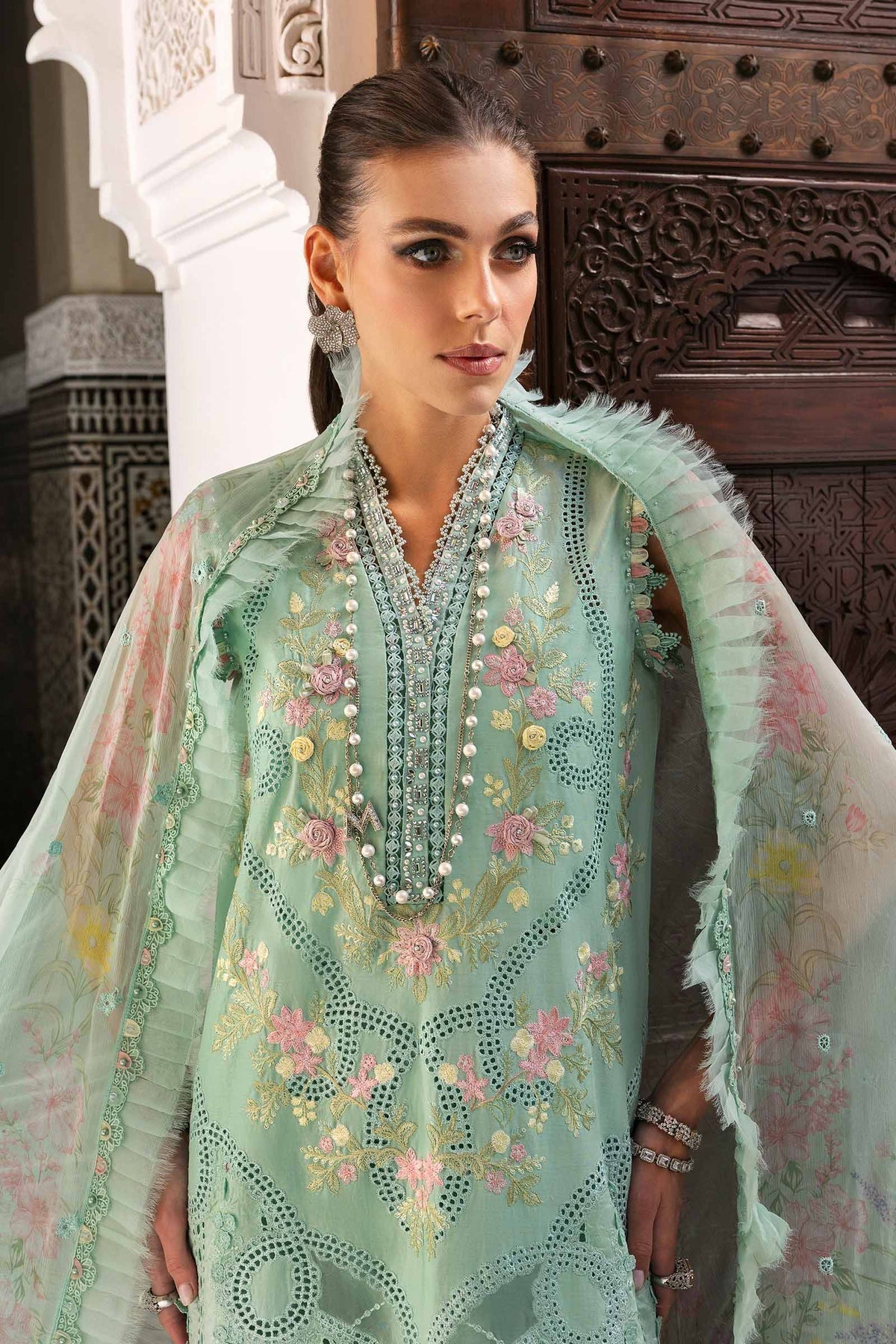 Voyage A'Luxe By Maria B Unstitched 3 Piece Lawn Collection'2025-ML-2514-A