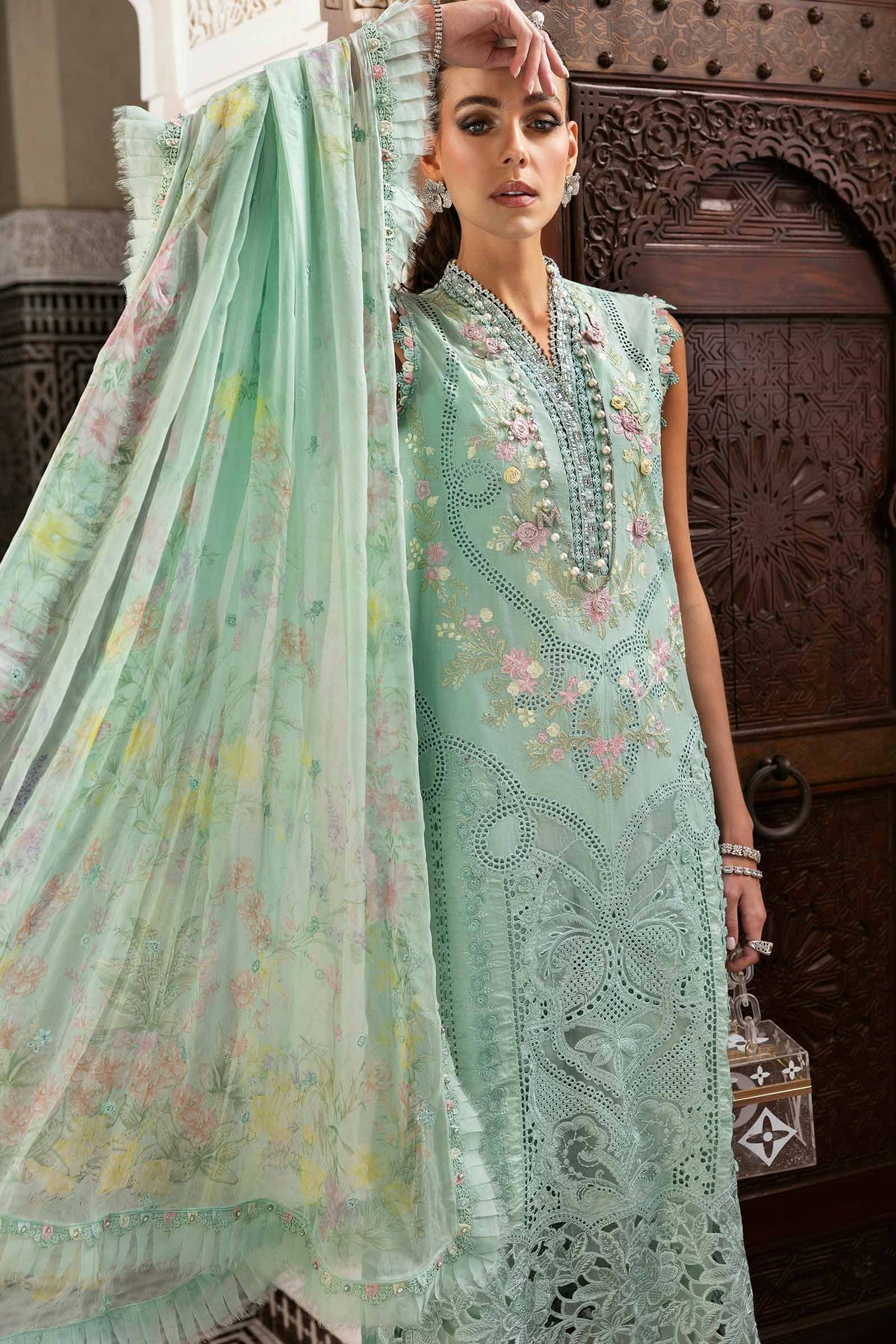 Voyage A'Luxe By Maria B Unstitched 3 Piece Lawn Collection'2025-ML-2514-A