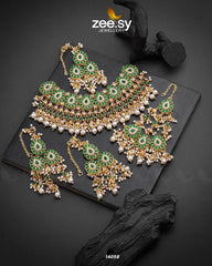 Arzoo Bridal Set Green - Zeesy Jewellery