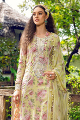 Maria B M Prints Unstitched 3 Piece Lawn Suit-MPT-1409-A