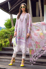 Maria B M Prints Unstitched 3 Piece Lawn Suit-MPT-1410-B