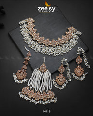 Aurum Bridal Set Champagne - Zeesy Jewellery